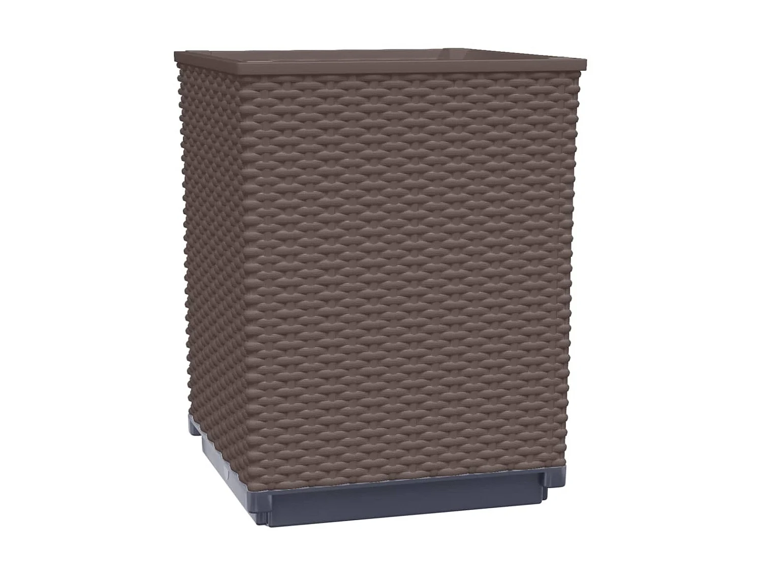 Jardinières 4 pcs marron 30x30x37 cm polypropylène WVGQ9595