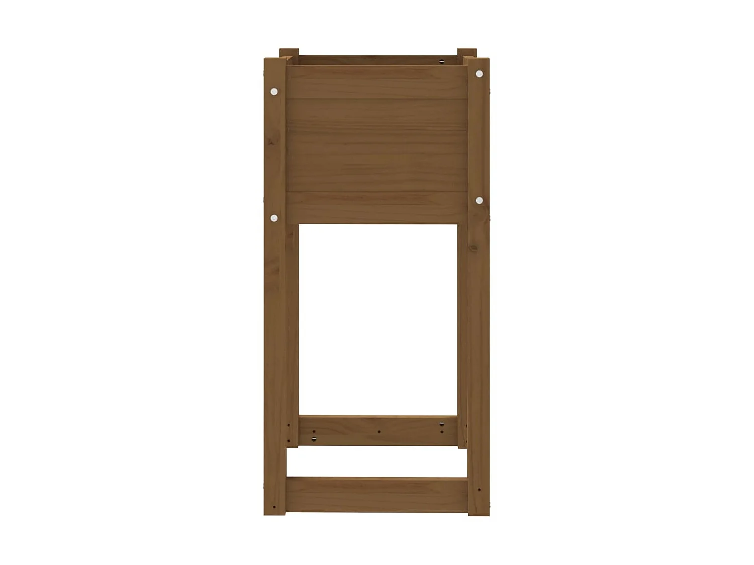 Plantenbak 40x40x81 cm massief grenenhout honingbruin NL454156