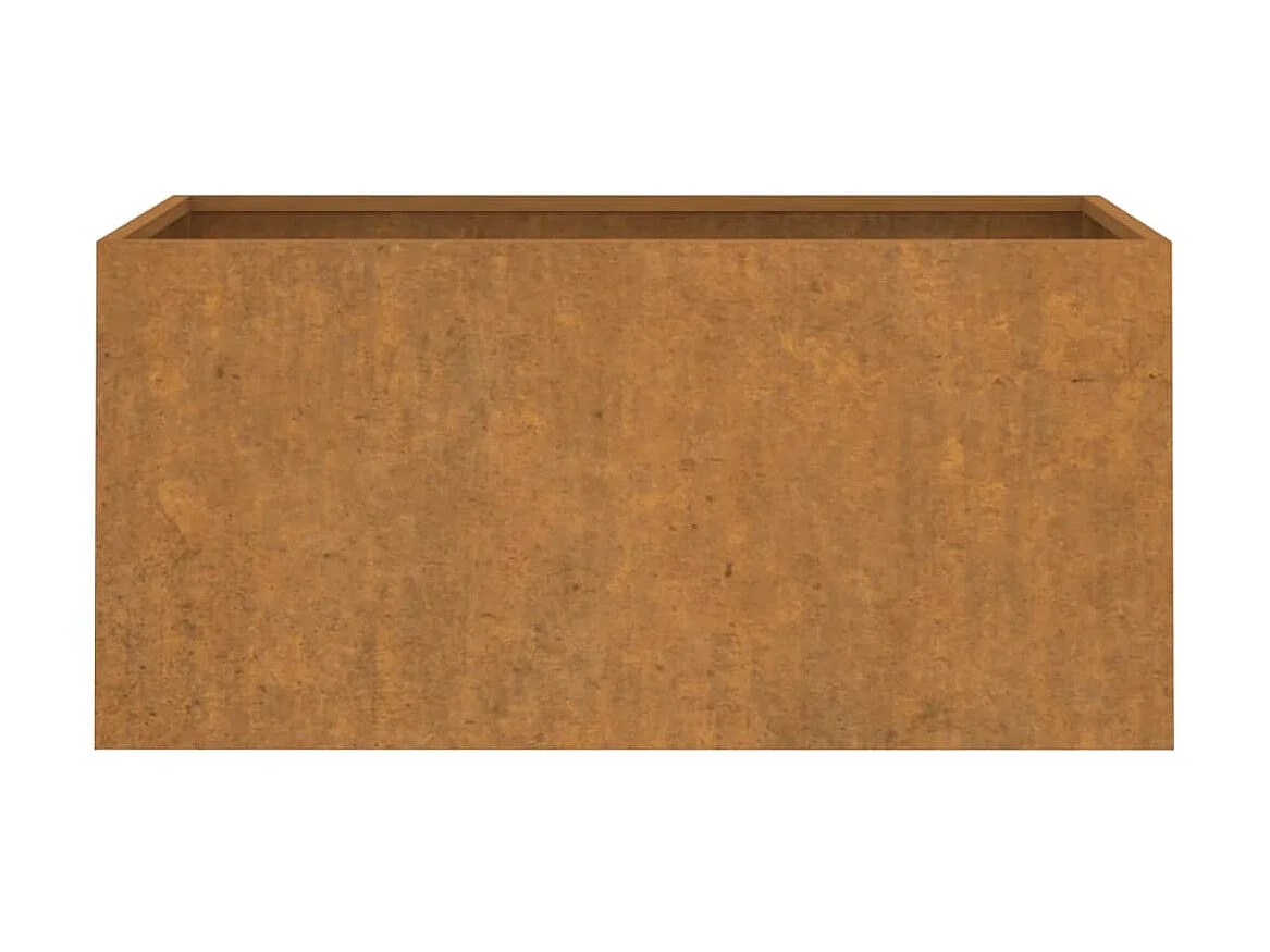 Jardinière 62x30x29 cm acier corten BE1332