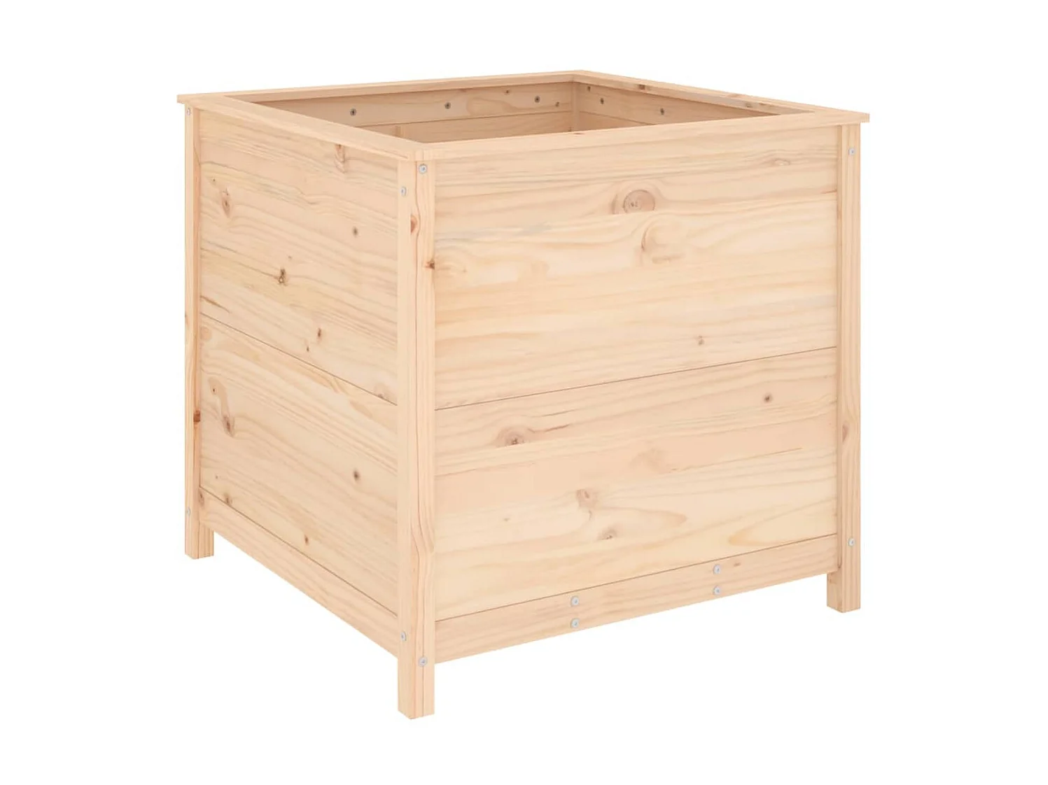 Jardinière 82,5x82,5x78 cm bois de pin massif BE2126