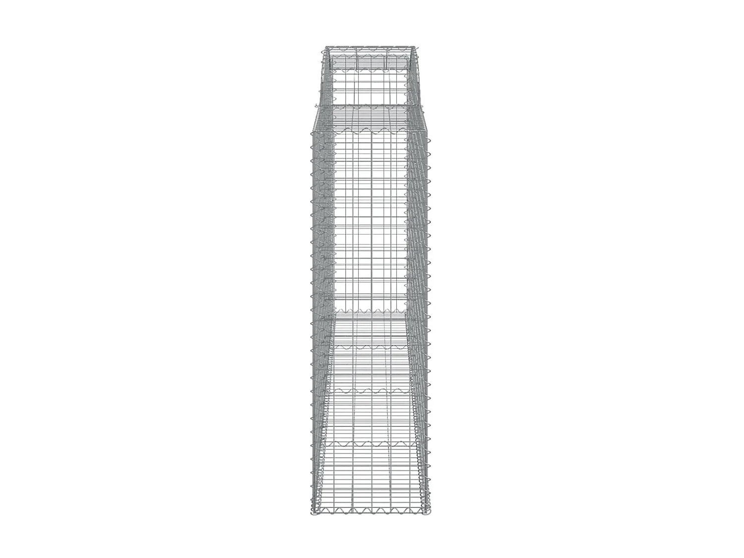 Panier de gabions arqué 300x50x160/180 cm Fer galvanisé WVGQ8051