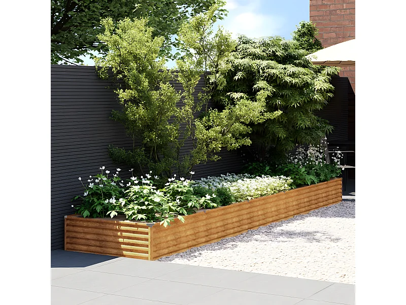 Plantenbak verhoogd 482x100x36 cm cortenstaal