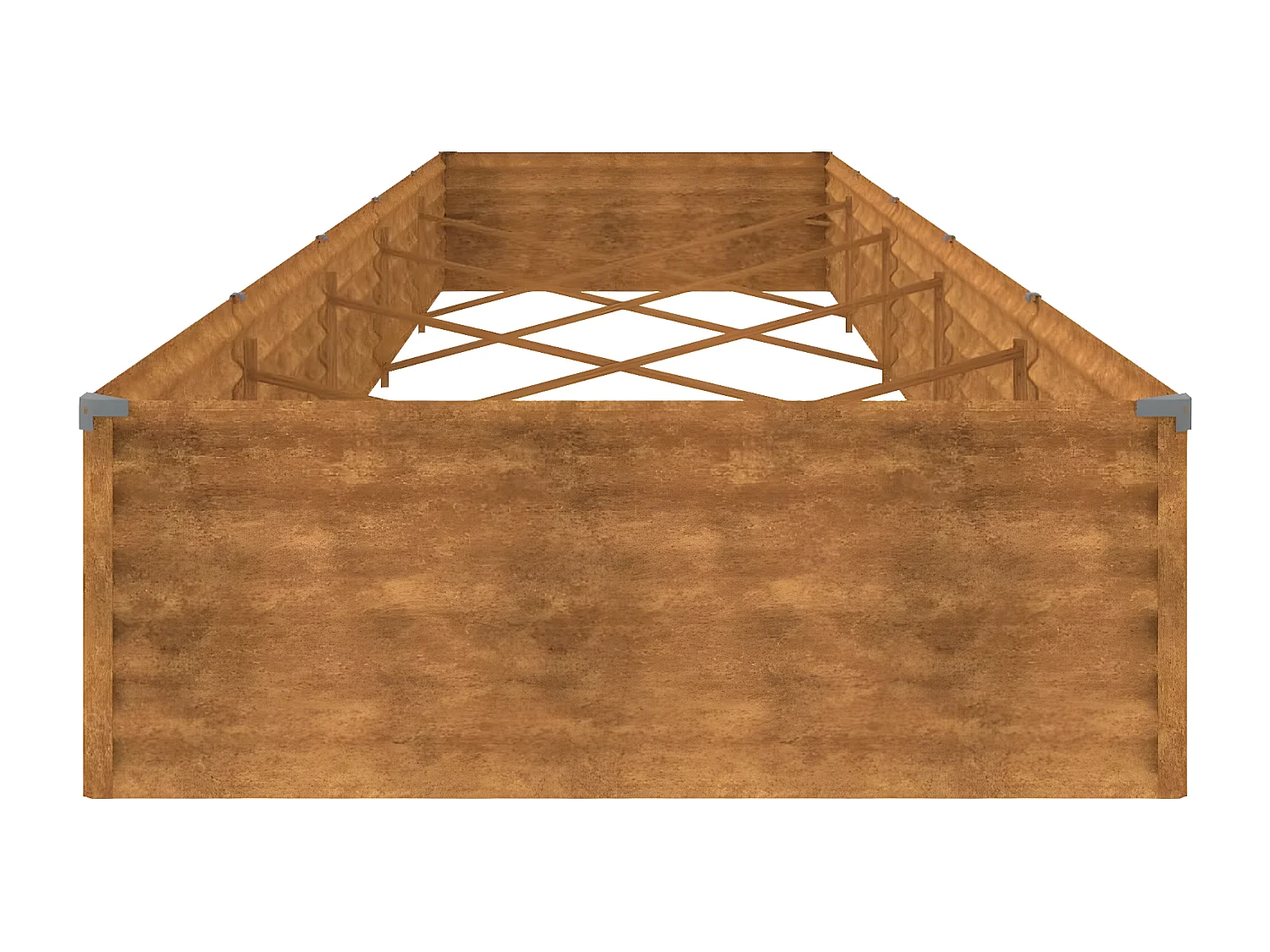 Jardinera acero corten 482x100x36 cm ES10922