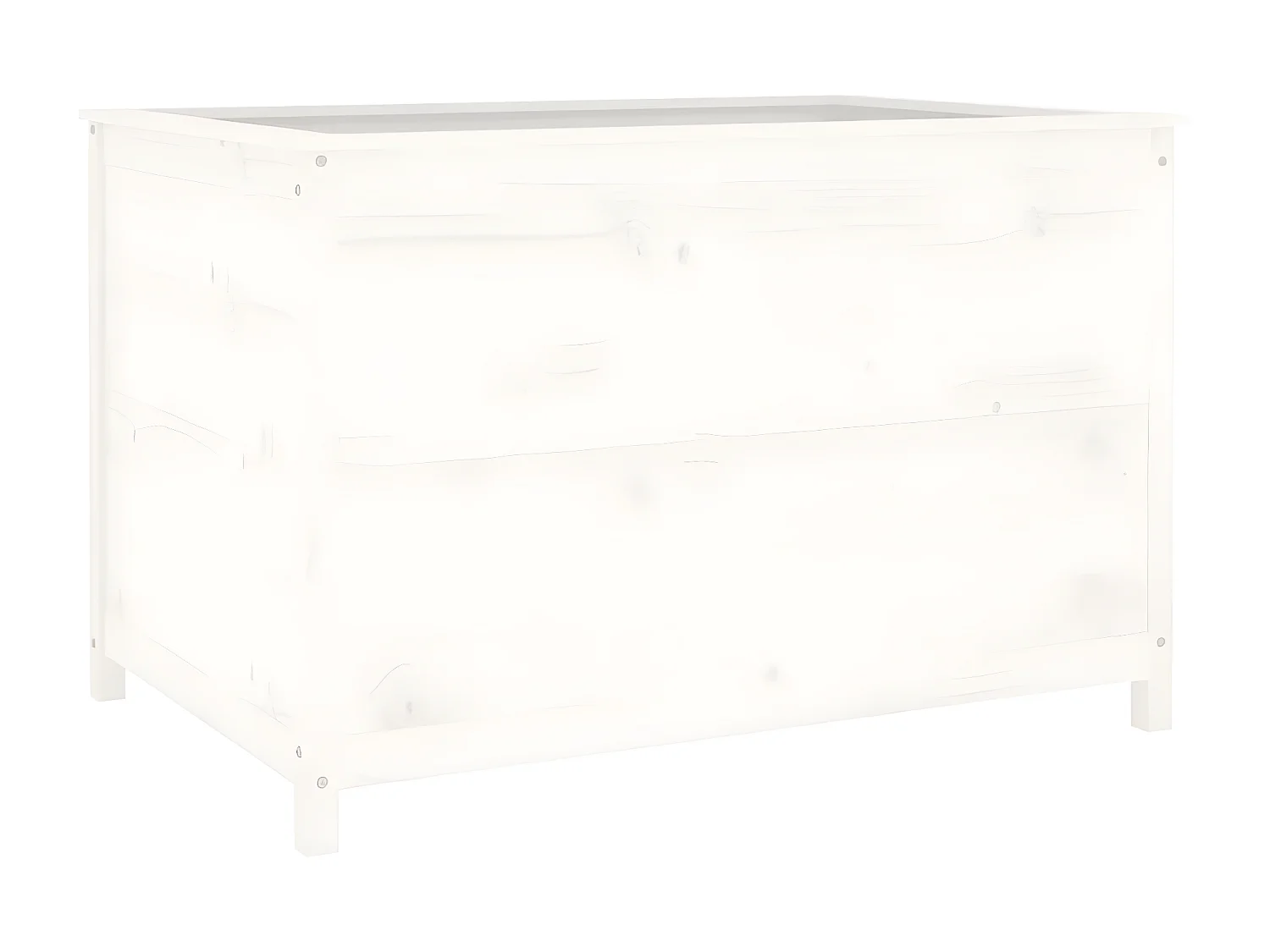 Jardinera elevado de jardín madera de pino blanco 119,5x82,5x78cm ES58515