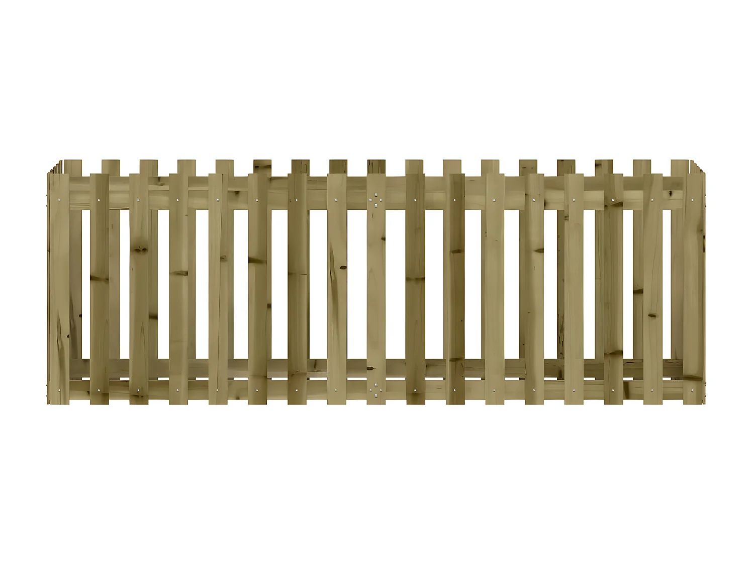 Canteiro elevado c/ design cerca 200x50x70 cm pinho impregnado PT448913