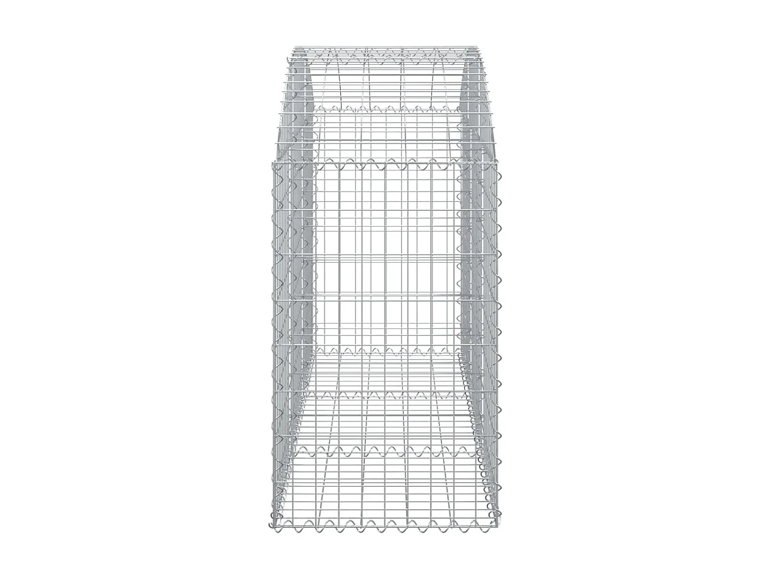 Panier de gabions arqué 150x50x80/100 cm Fer galvanisé WVGQ6458