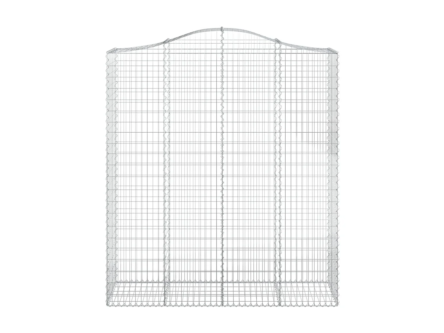 Cesta gaviones forma arco hierro galvanizado 200x50x220/240 cm ES90917