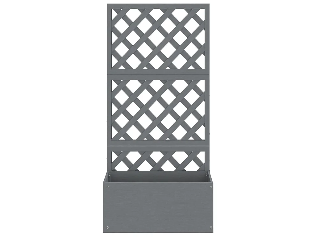 Jardinière en treillis Gris 65x33x135 cm WPC BE2111