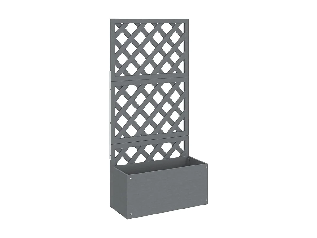 Jardinière en treillis Gris 65x33x135 cm WPC BE2111