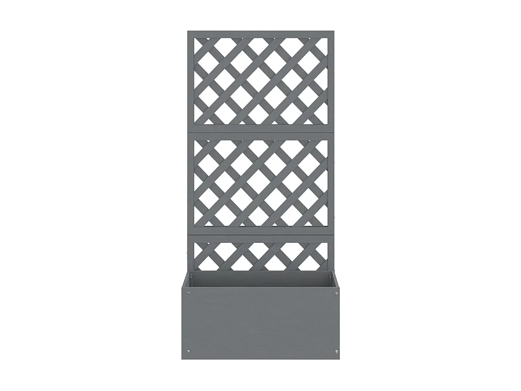 Jardinière en treillis Gris 65x33x135 cm WPC BE2111