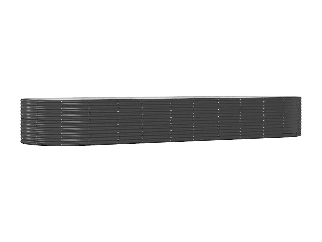 Jardinière Lit surélevé de jardin Anthracite Acier enduit de poudre WVGQ6953