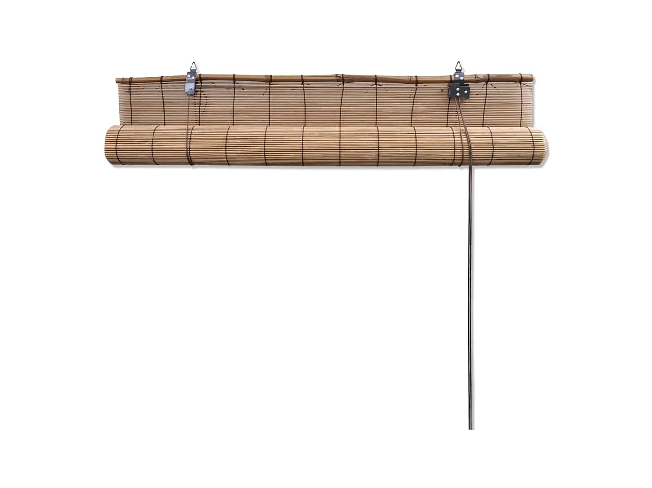 Rolgordijn 100x160 cm bamboe bruin NL952574