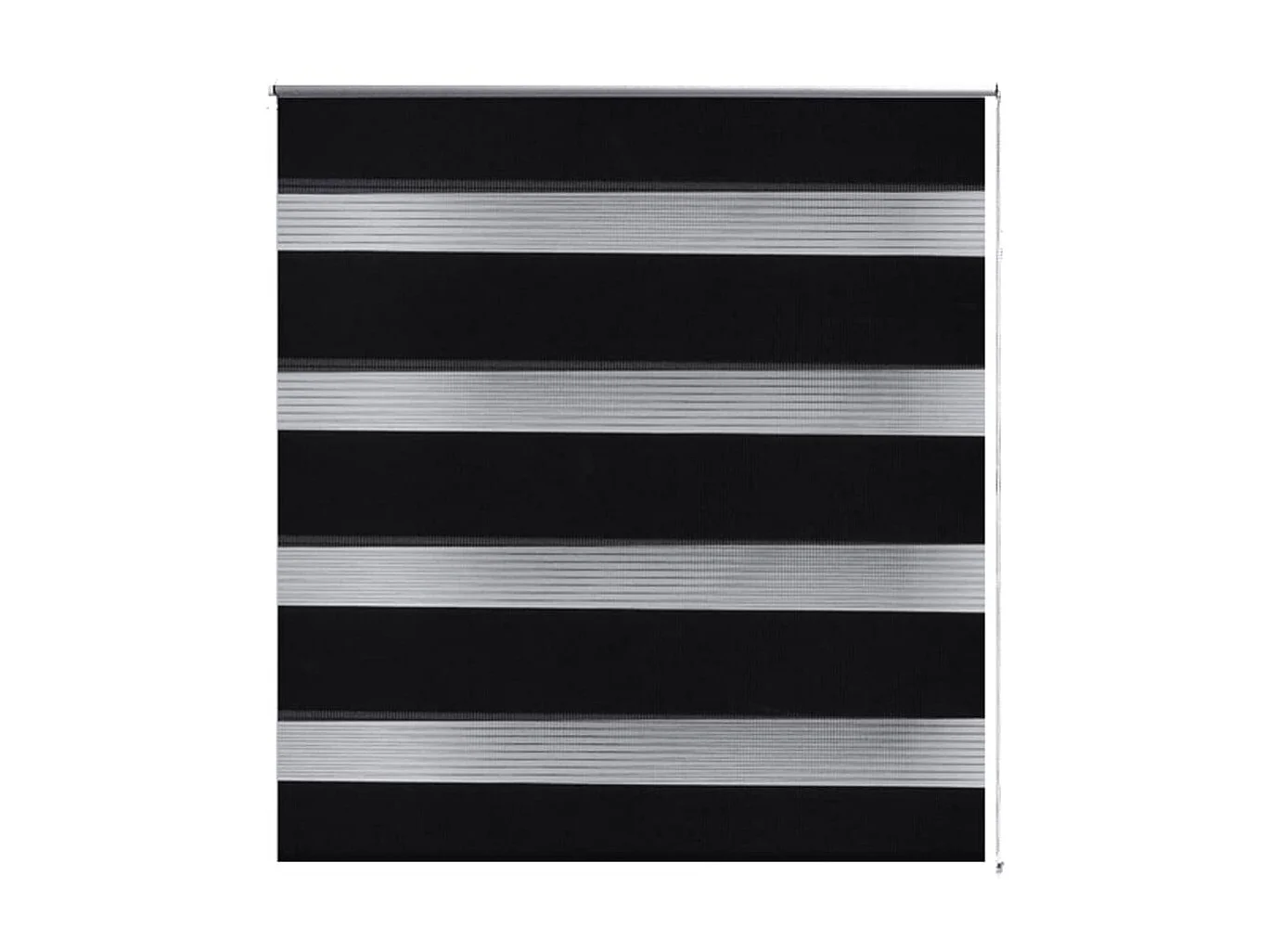 Estore de rolo 50 x 100 cm, linhas de zebra / Preto PT331784