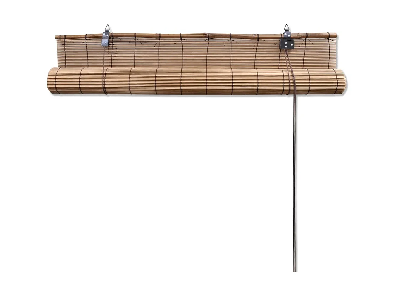 Store roulant en bambou 140x220 cm Marron WVGQ2650