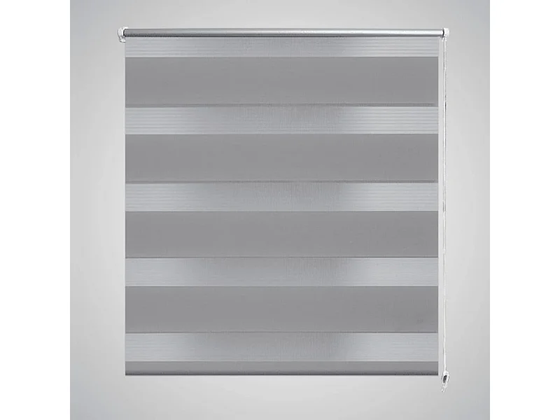 Estore de rolo 40 x 100 cm, linhas de zebra / Cinza PT642734