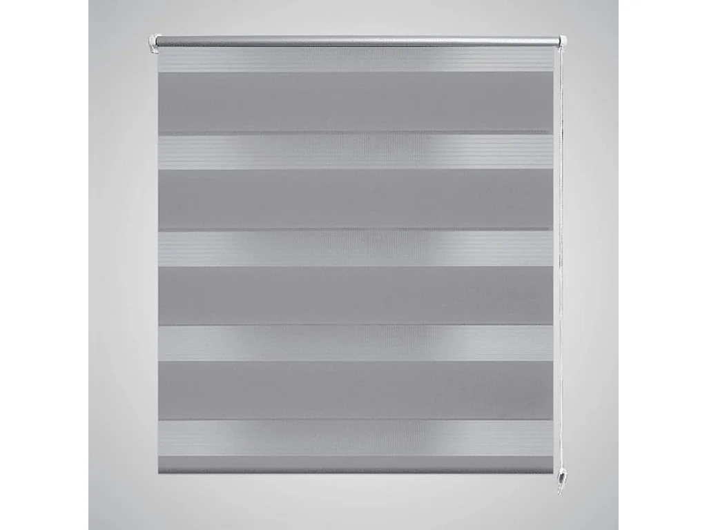 Estore de rolo 40 x 100 cm, linhas de zebra / Cinza PT642734