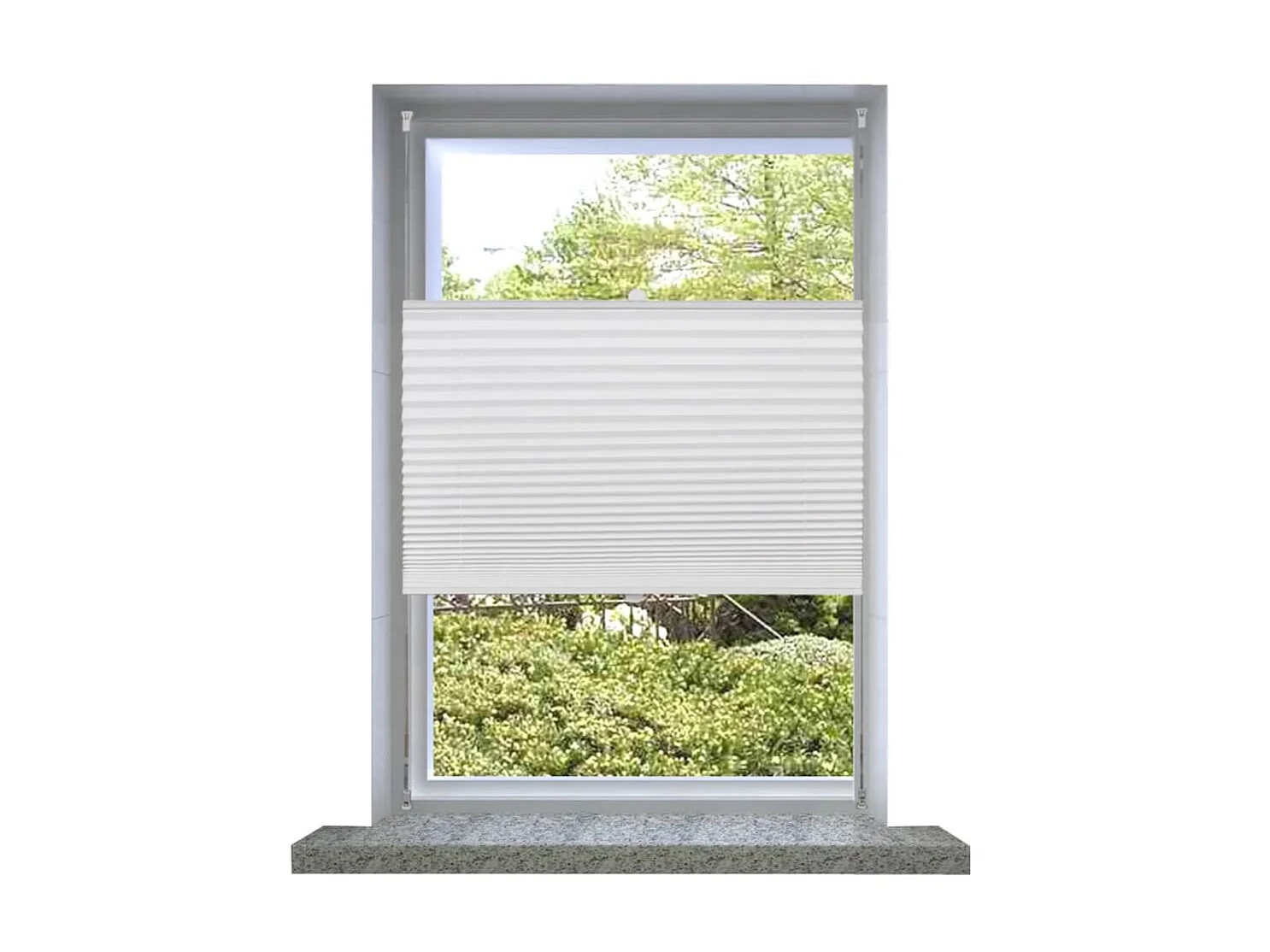 Plisse Persiana Blanco Cortina Plisada 90X150cm ES403707