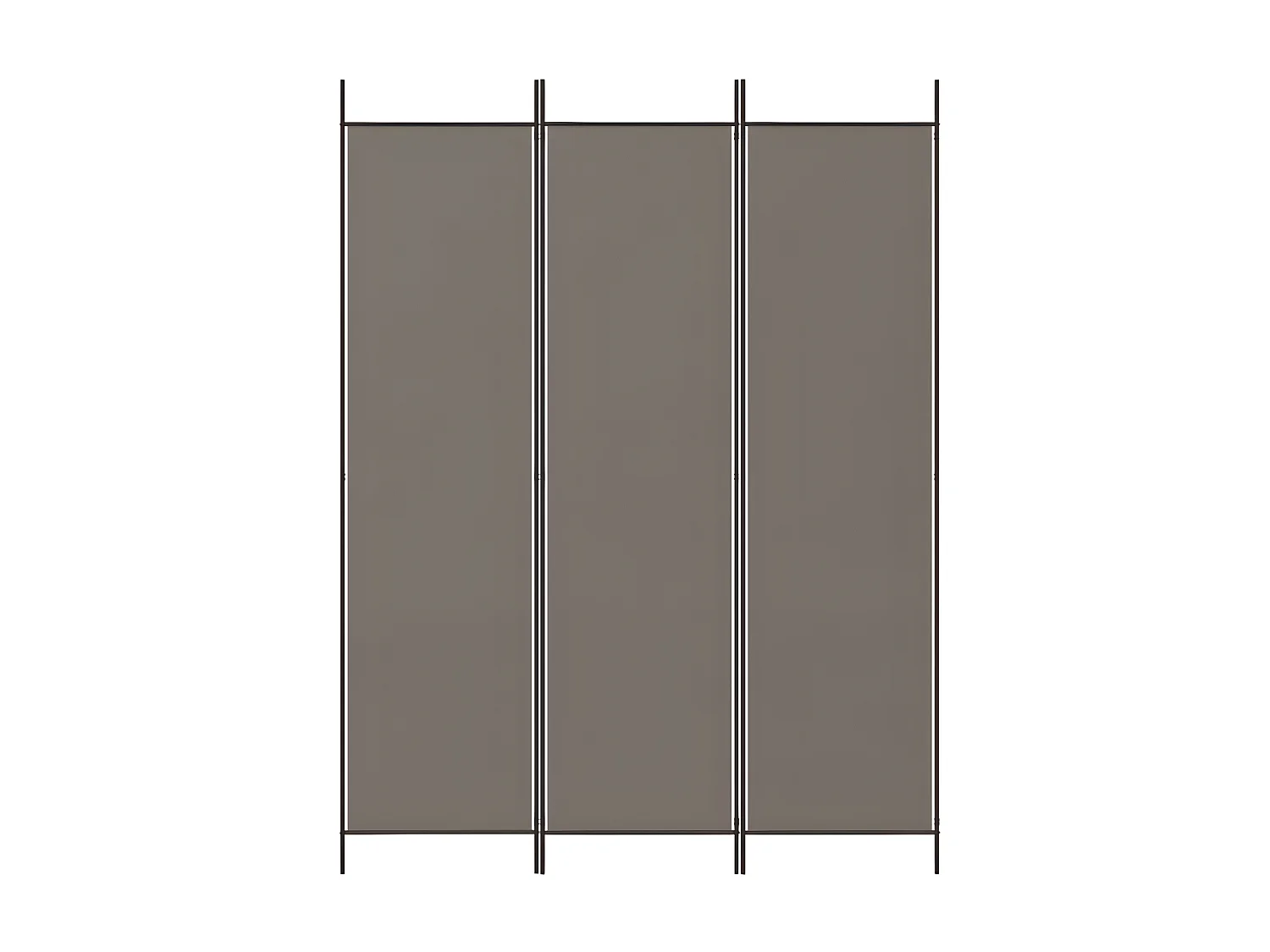 Paravent 3 panneaux Anthracite 150x200 cm Tissu WVGQ8655