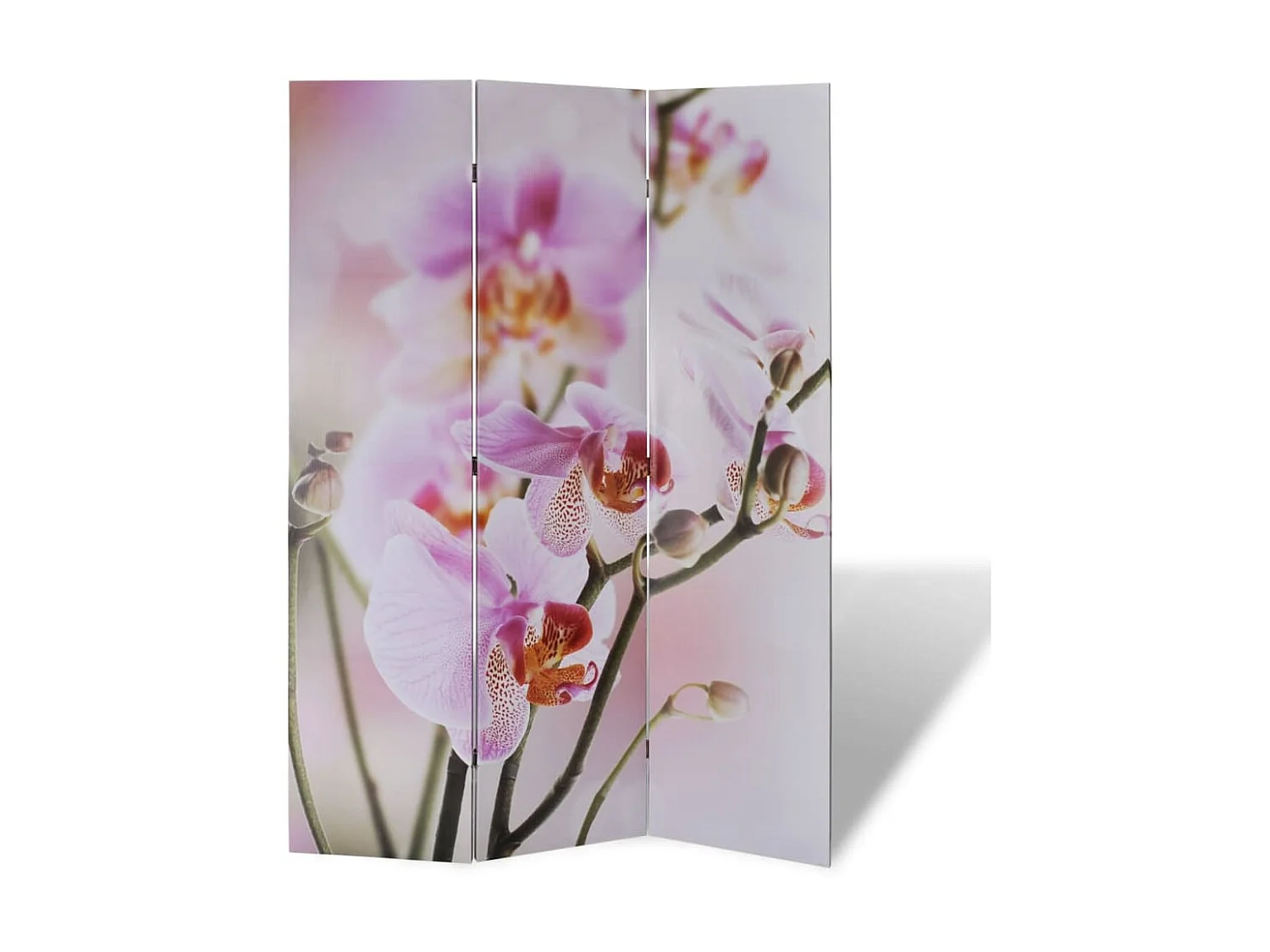 Biombo dobrável com estampa de flores 120x170 cm PT979103