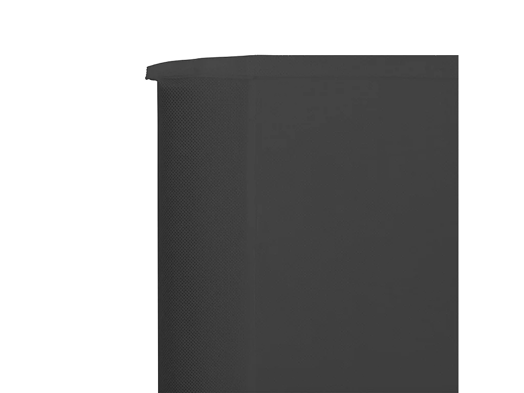 Paravent 3 panneaux Tissu 400 x 80 cm Anthracite WVGQ9586