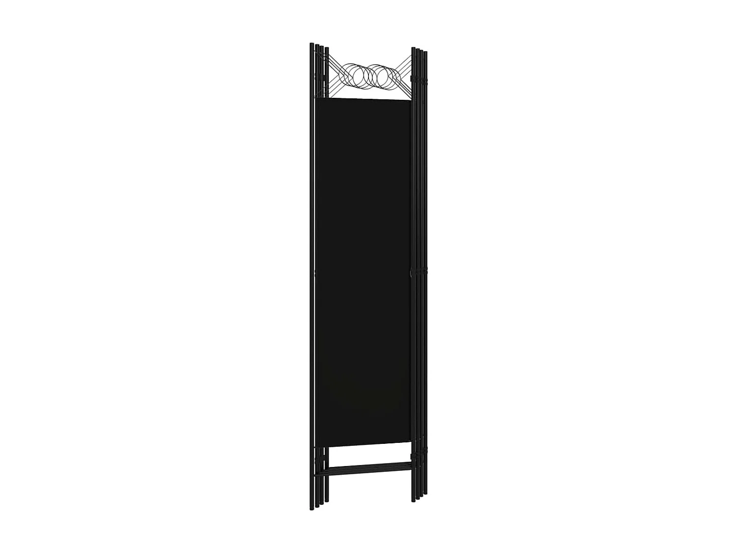 Paravent 4 panneaux Noir 160 x 180 cm WVGQ8370