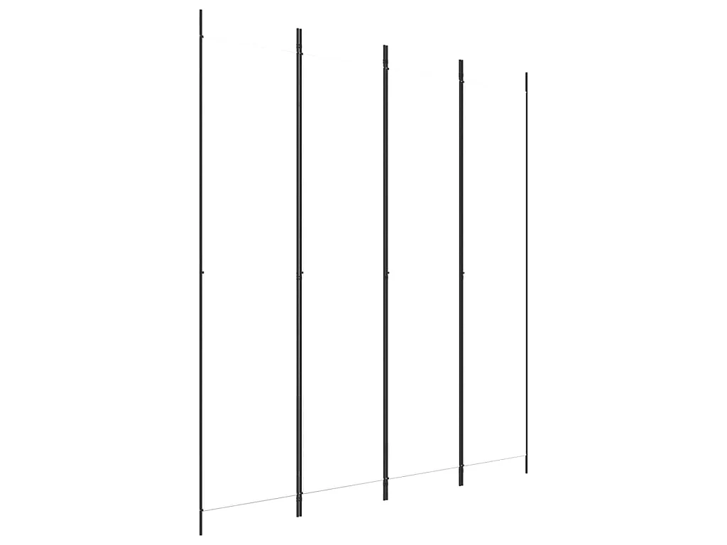 Paravent 4 panneaux Blanc 200x220 cm Tissu WVGQ6405