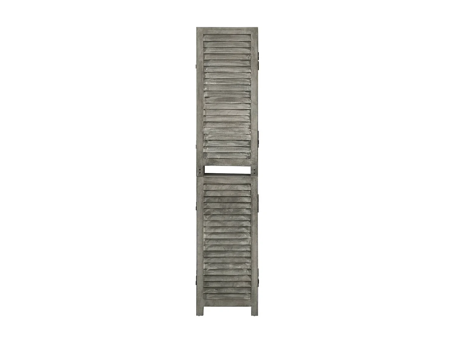 Paravent 6 panneaux Gris 214x166 cm Bois solide WVGQ9824