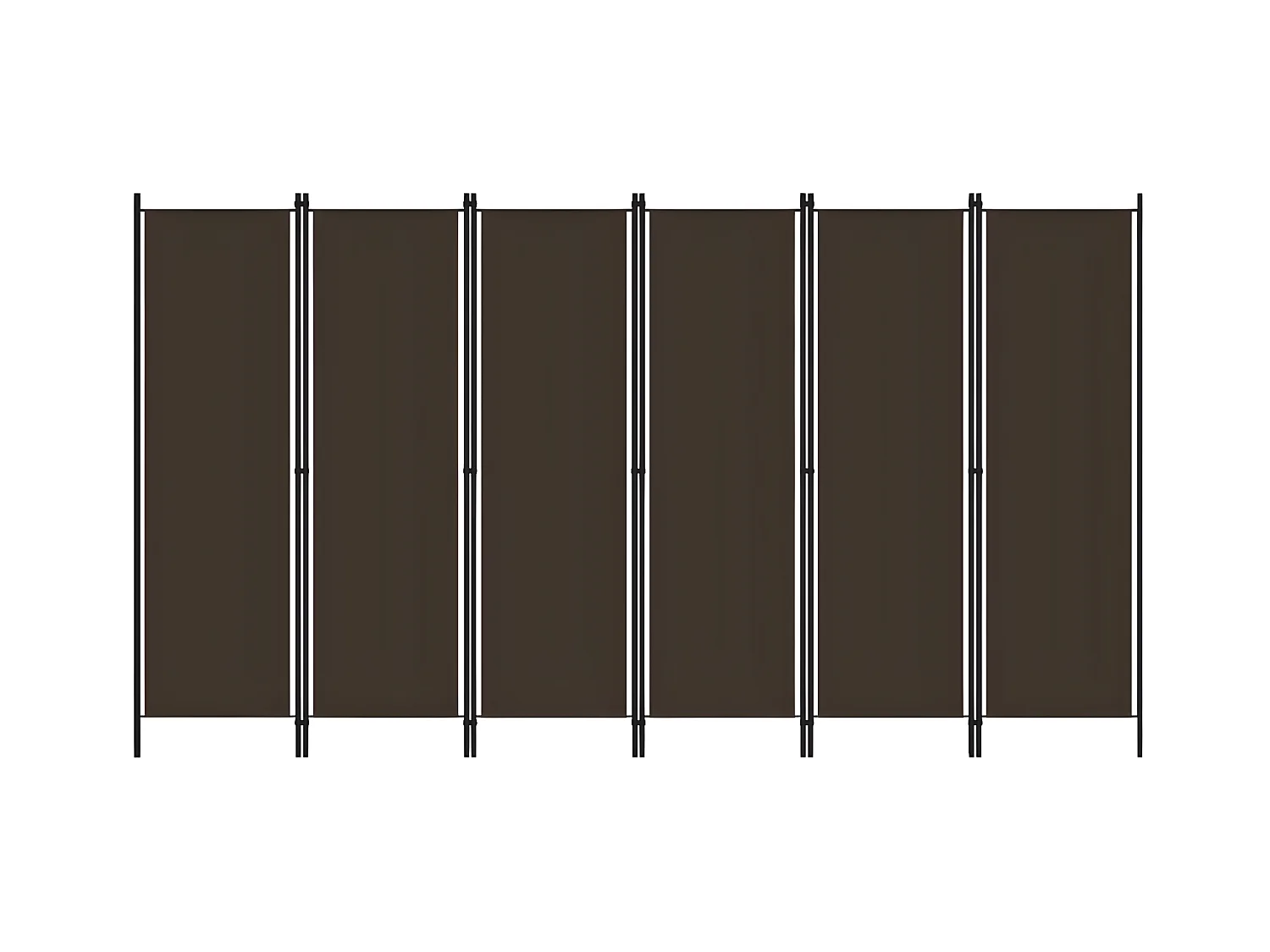 Paravent 6 panneaux Marron 300x180 cm WVGQ7684