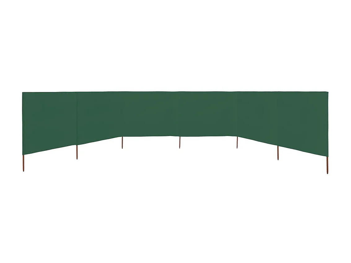 Paravent 6 panneaux Tissu 800 x 160 cm Vert OPI9146