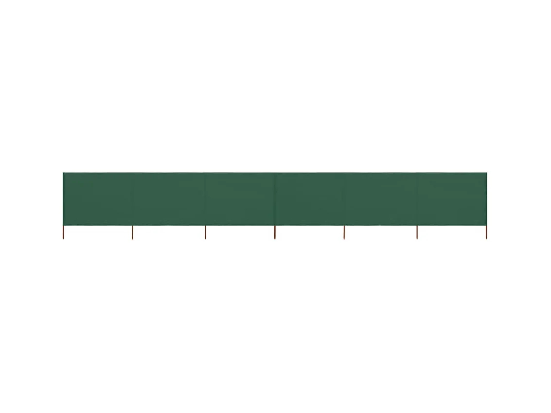 Paravent 6 panneaux Tissu 800 x 160 cm Vert OPI9146