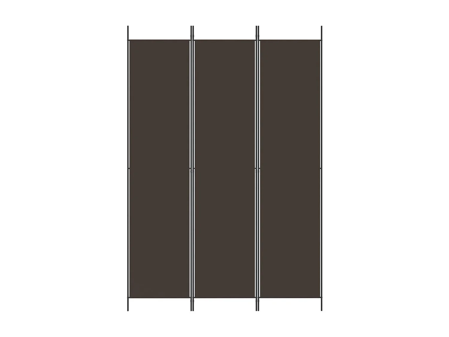 Biombo/Biombo - Divisória com 3 painéis 150x220 cm tecido castanho PT364644