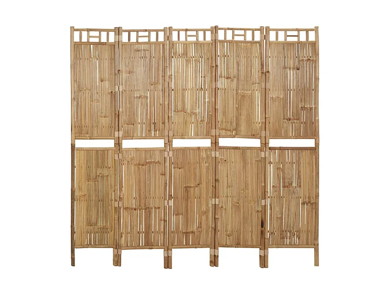 Biombo divisor de 5 paneles 200x180 cm ES688371