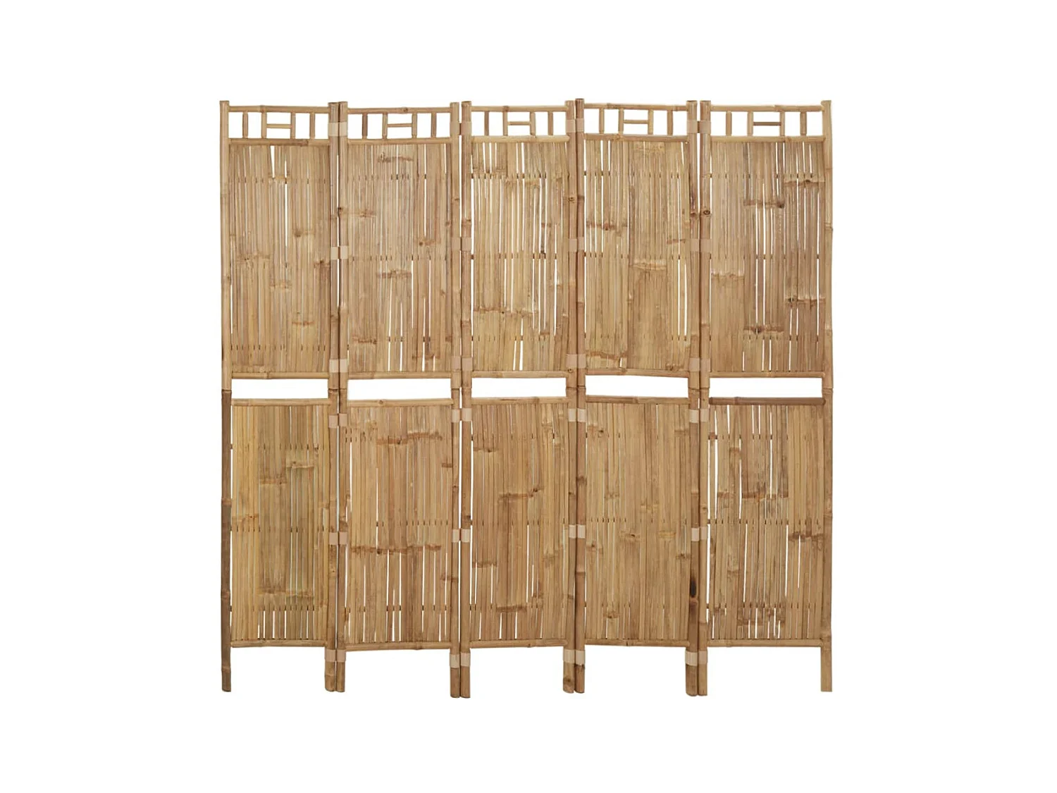 Paravent 5 panneaux Bambou 200x180 cm WVGQ7470