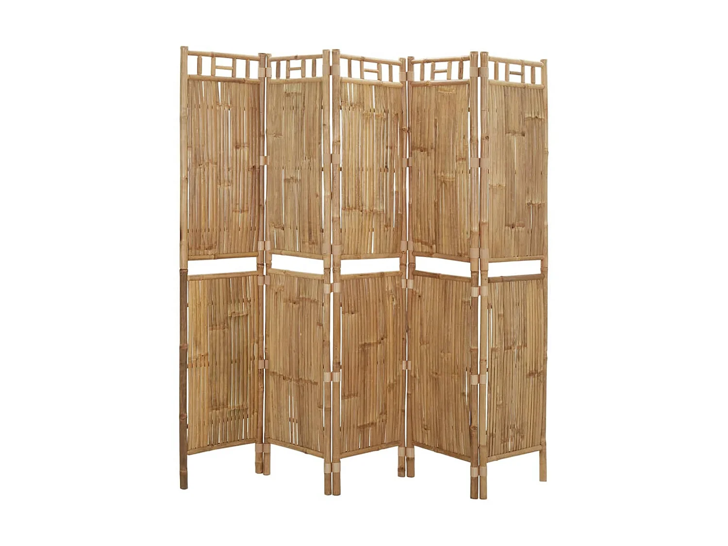 Paravent 5 panneaux Bambou 200x180 cm WVGQ7470