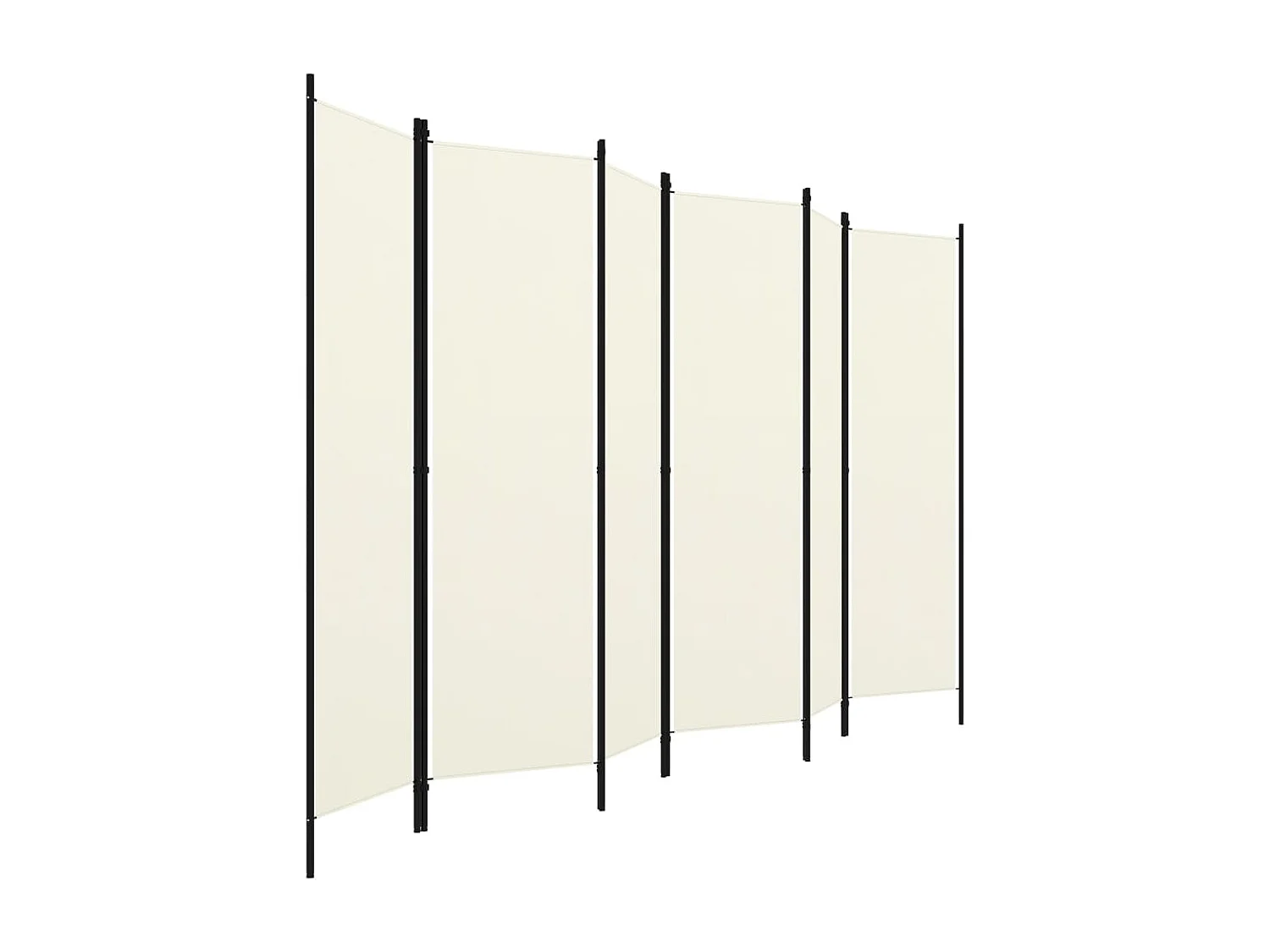 Paravent 6 panneaux Blanc crème 300x180 cm  WVGQ1289