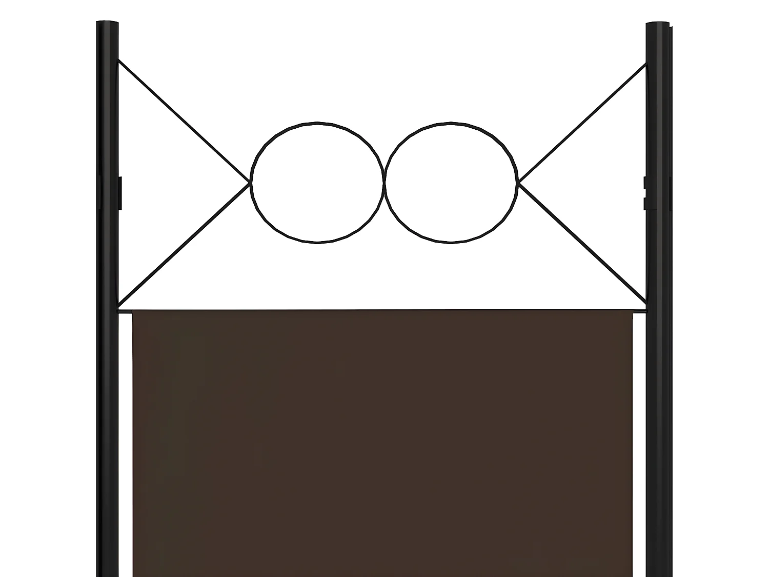 Paravent 5 panneaux Marron 200x180 cm WVGQ4641