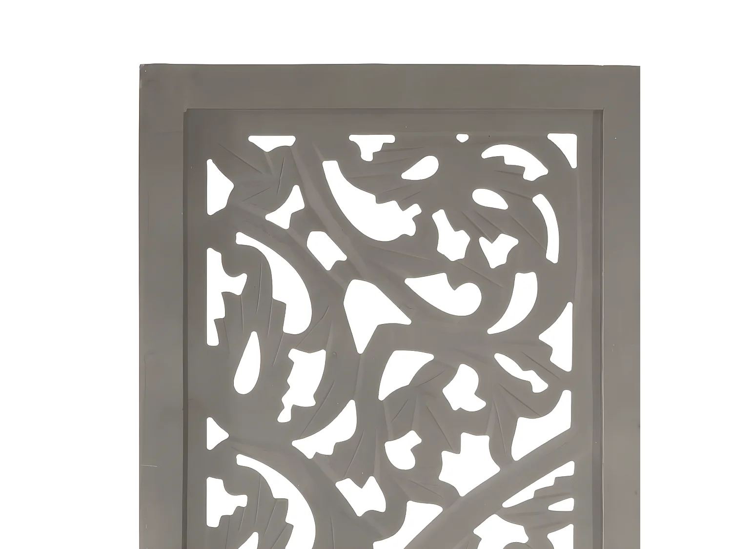 Paravent 3 panneaux Gris 120x165 cm Bois manguier WVGQ3237