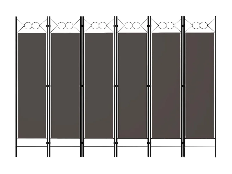 Paravent 6 panneaux Anthracite 240x180 cm WVGQ5154