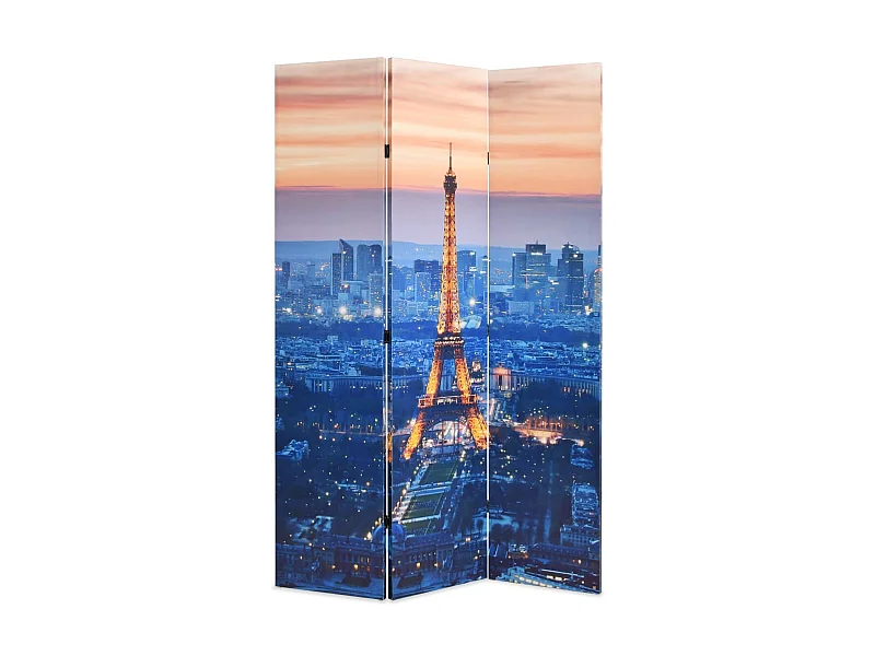 Biombo divisor plegable 120x170 cm París de noche ES136647