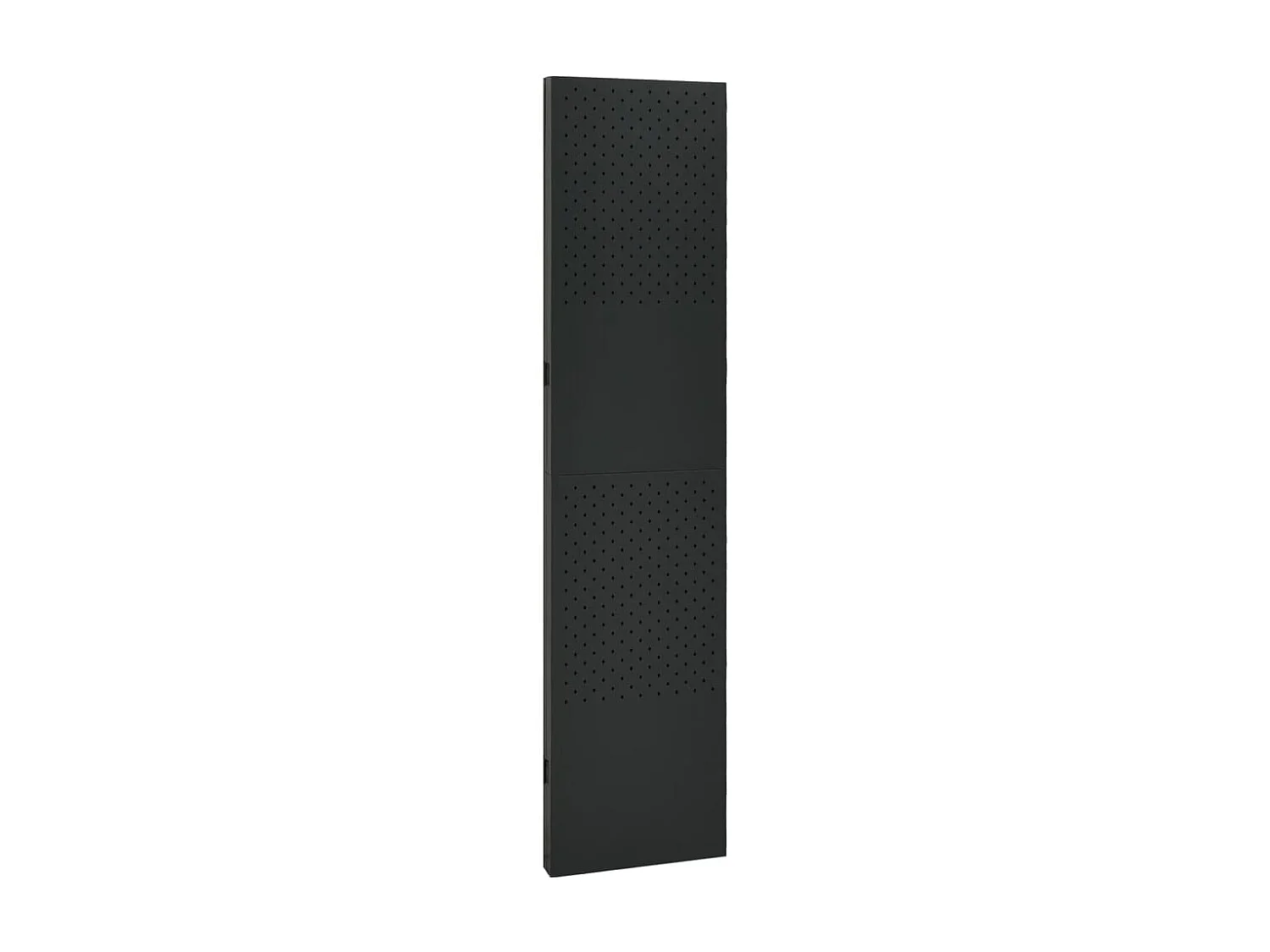 Kamerscherm met 3 panelen 120x180 cm staal zwart NL480783