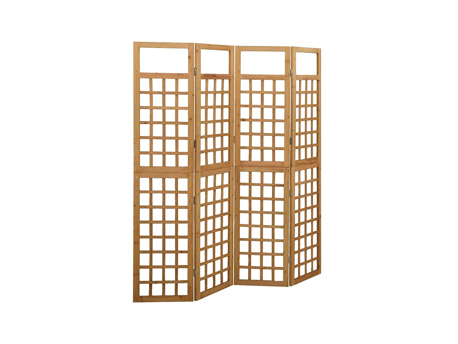 Paravent à 4 panneaux Bois de pin solide 161x180cm WVGQ6916