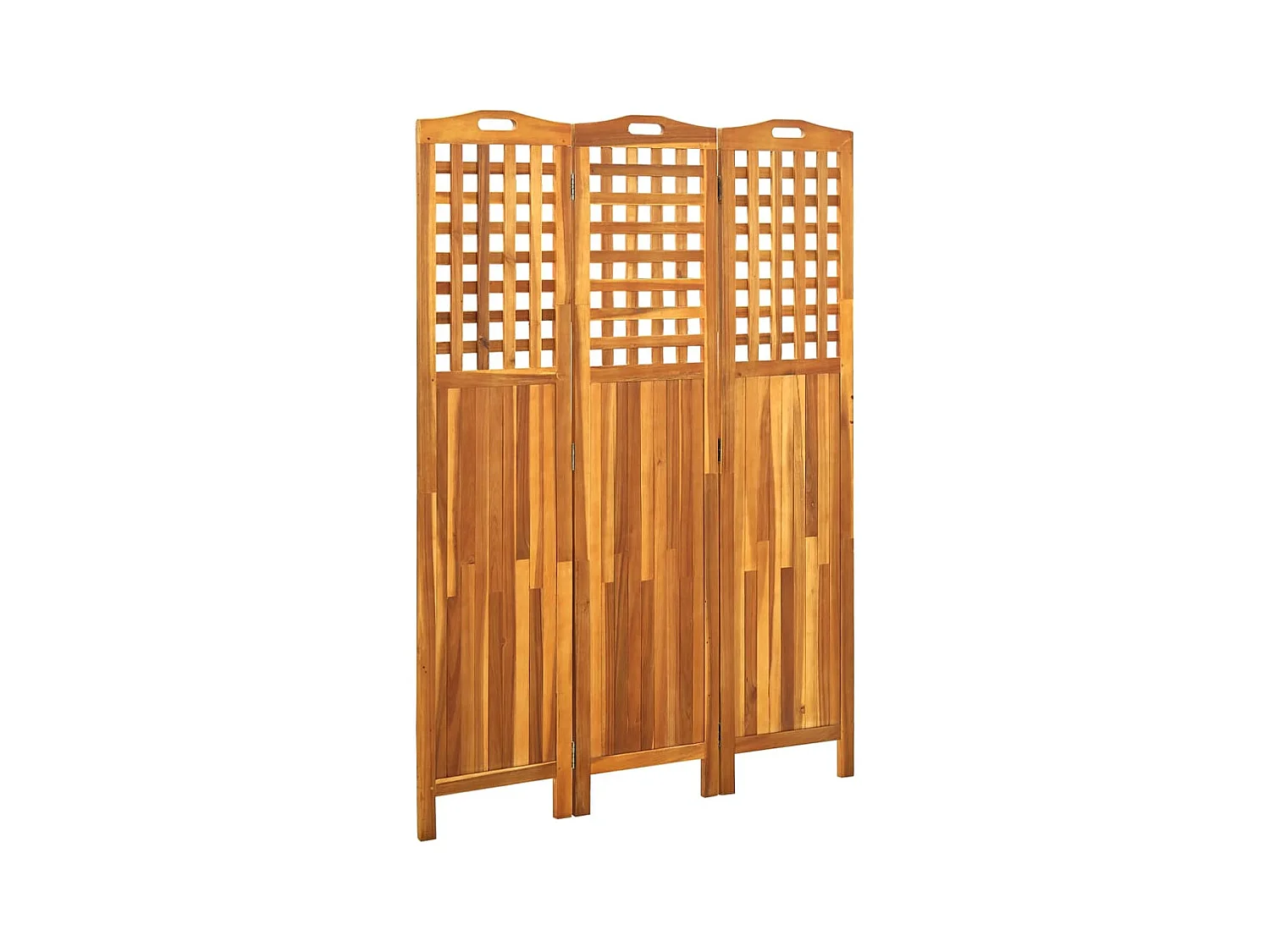 Paravent 3 panneaux 121x2x170 cm Bois d'acacia WVGQ5239