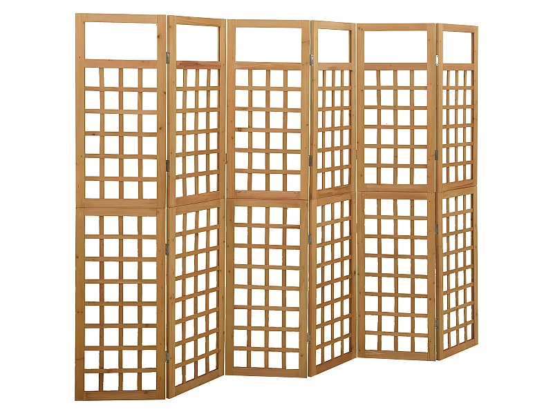 Kamerscherm/trellis met 6 panelen 242,5x180 cm vurenhout NL505990
