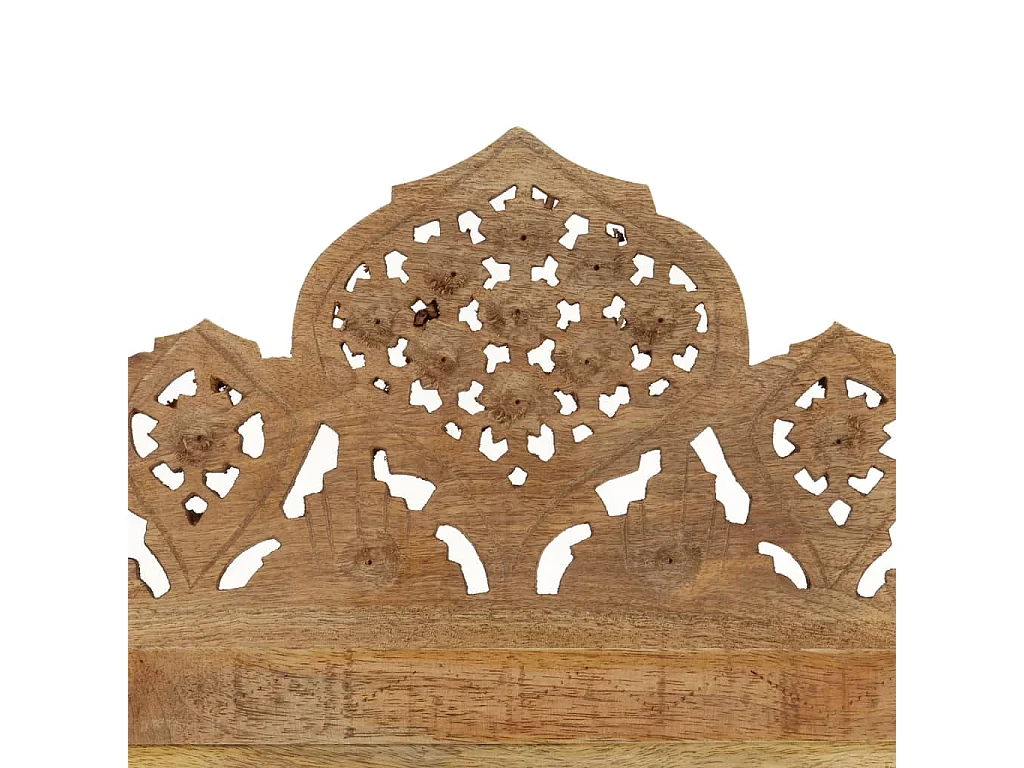 Kamerscherm 3 panelen handgesneden 120x165 cm massief mangohout NL673369