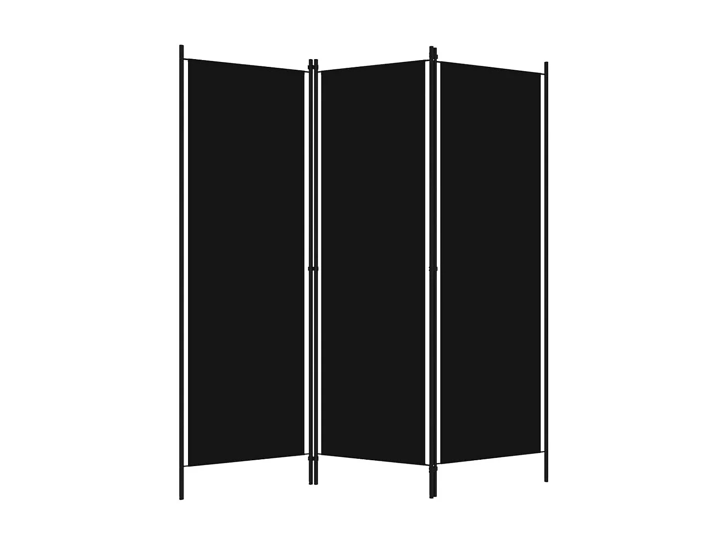 Paravent 3 panneaux Noir 150x180 cm  WVGQ1346