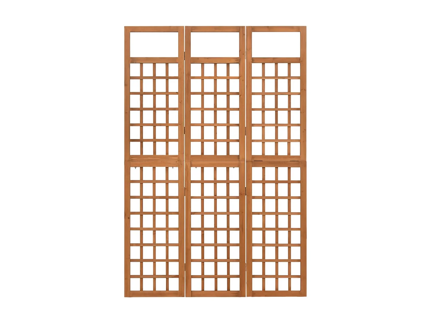 Biombo/Enrejado de 3 paneles madera maciza abeto 121x180,5 cm ES748981