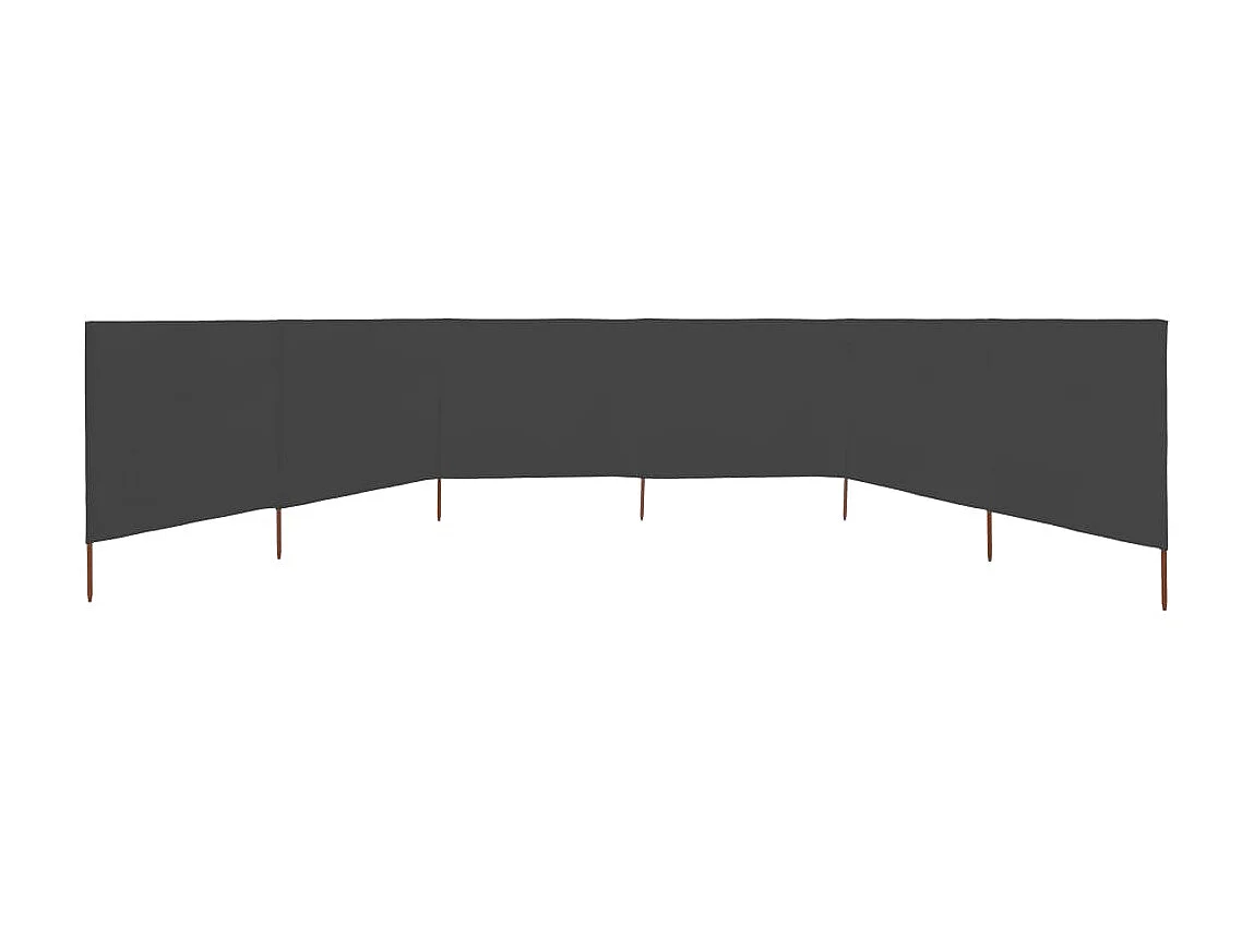 Biombo - Para-vento com 6 painéis em tecido 800x80 cm cinzento PT948670