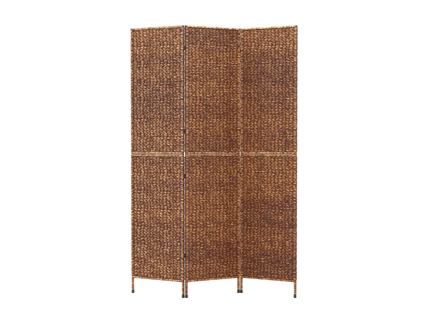 Biombo de 3 painéis 122x180 cm jacinto de água castanho PT892862
