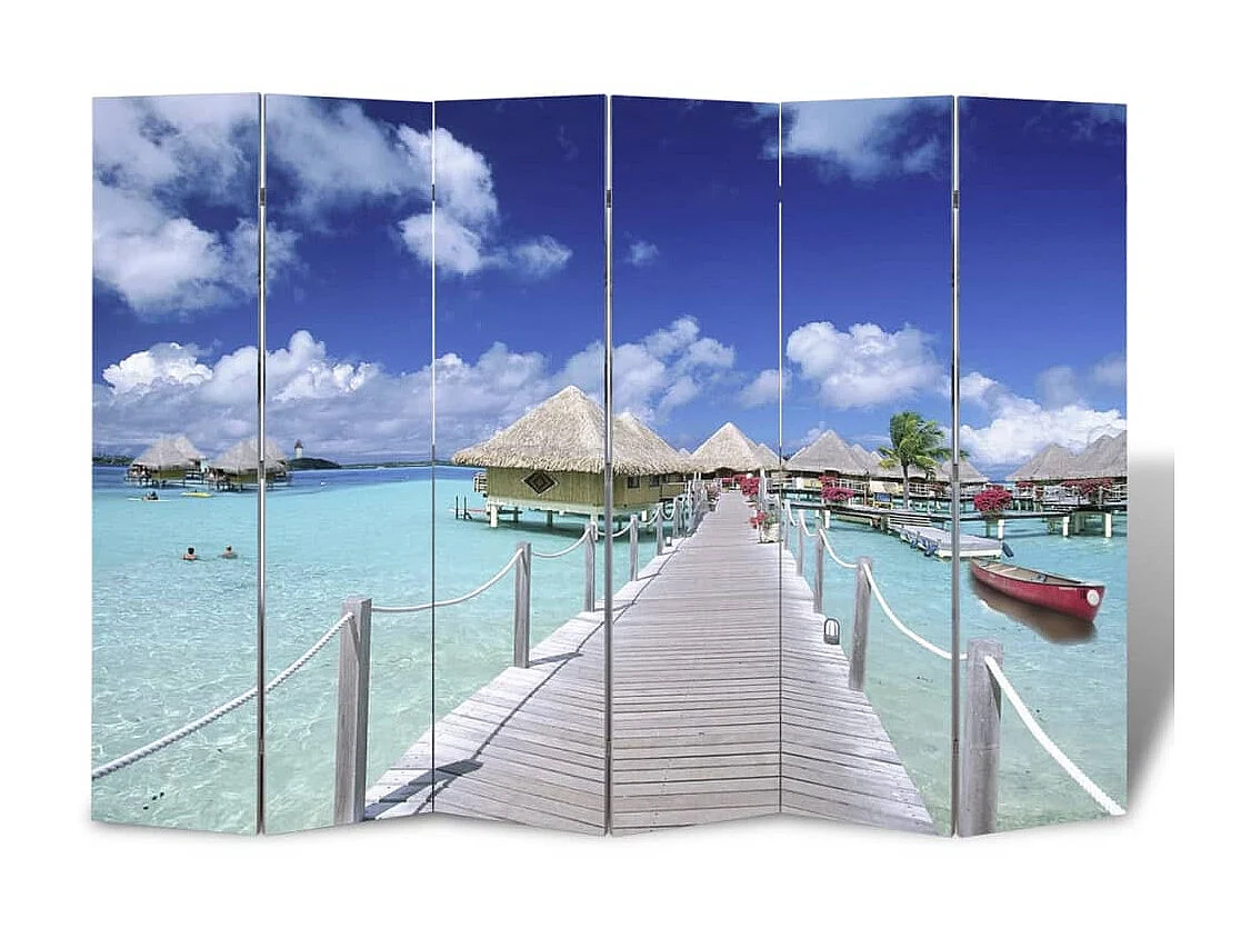 Kamerscherm inklapbaar strand 217x170 cm NL492120