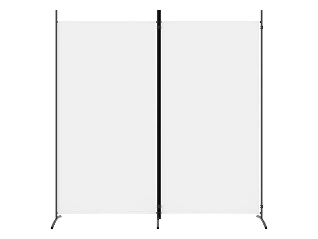 Paravent 2 panneaux Blanc 175x180 cm Tissu WVGQ3548